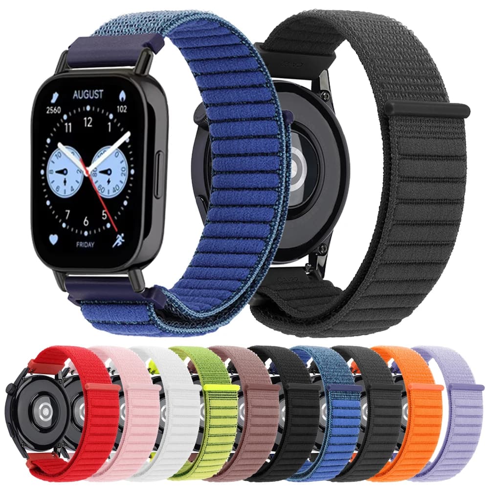 Cinturino da polso con anello in nylon da 22 mm per REDMI Watch 5 Lite cinturino di ricambio per REDMI Watch 5 braccialetto Smartwatch traspirante attivo