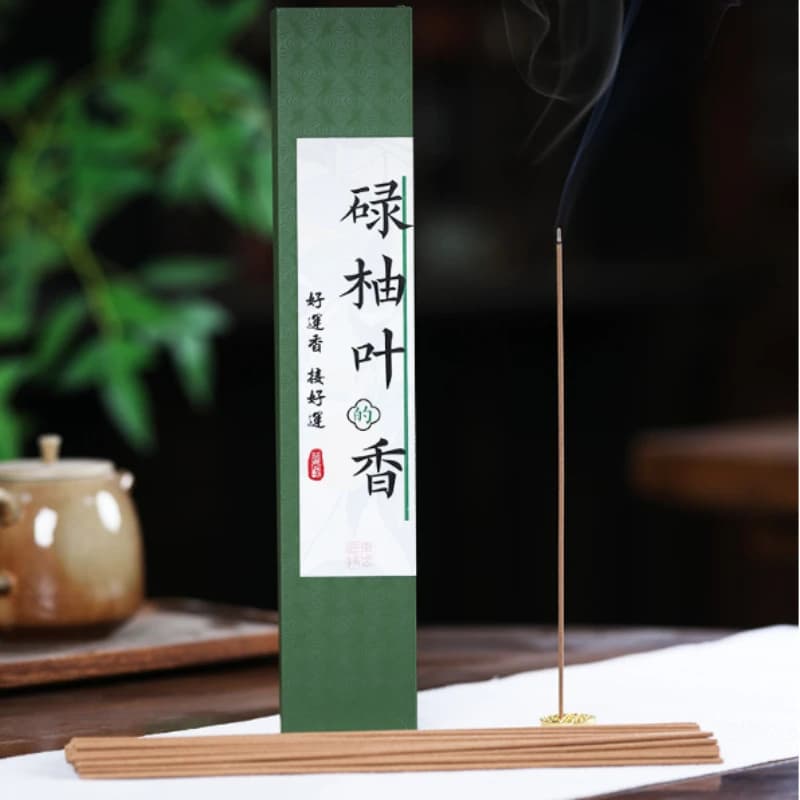 Bastoncini d'Incenso 21cm 30g per Ufficio, Rinvigorente per lo Spirito, Calmante per la Mente, Purificante per l'Aria, Fragranza Naturale di Foglie