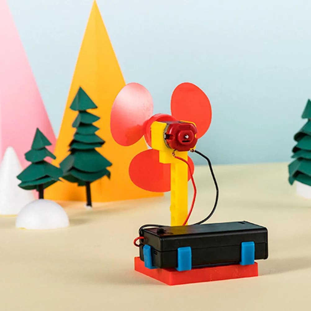 Kit di Montaggio Generatore Eolico per Bambini 6-12 Anni, Strumento Educativo per Esperimenti Scientifici, Gioco Didattico Fai-da-Te