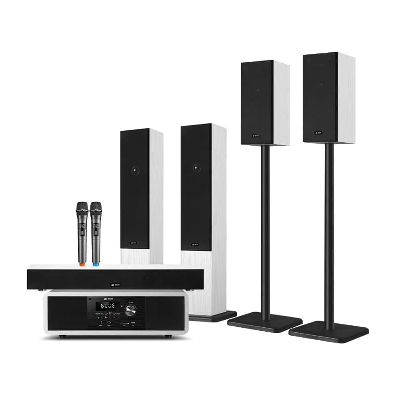 Altoparlanti Home Theater 5.1, set audio surround di alta gamma, musica Bluetooth senza perdita di dati, audio e video wireless per karaoke, sistema echo wall.