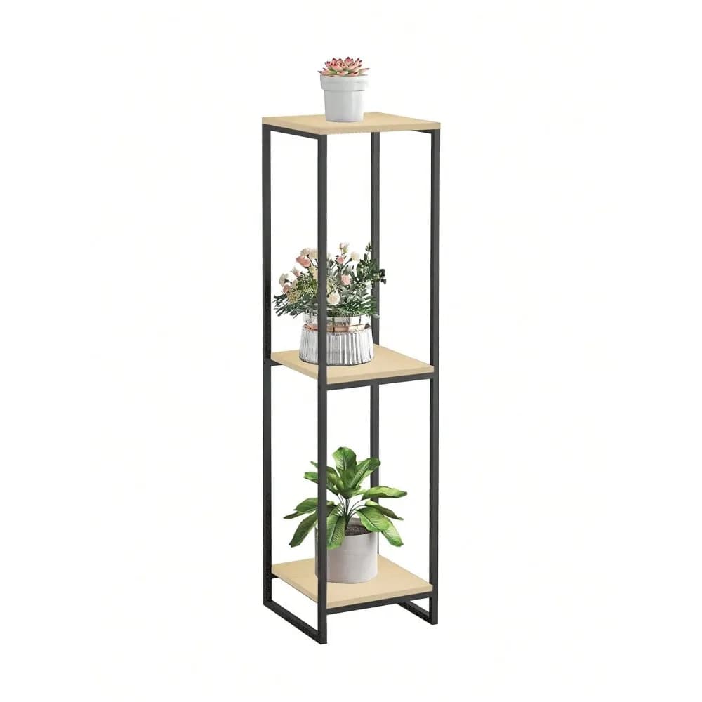 Supporto per piante da interno, scaffale moderno a 2 livelli, porta vasi angolare per soggiorno, balcone, patio, giardino