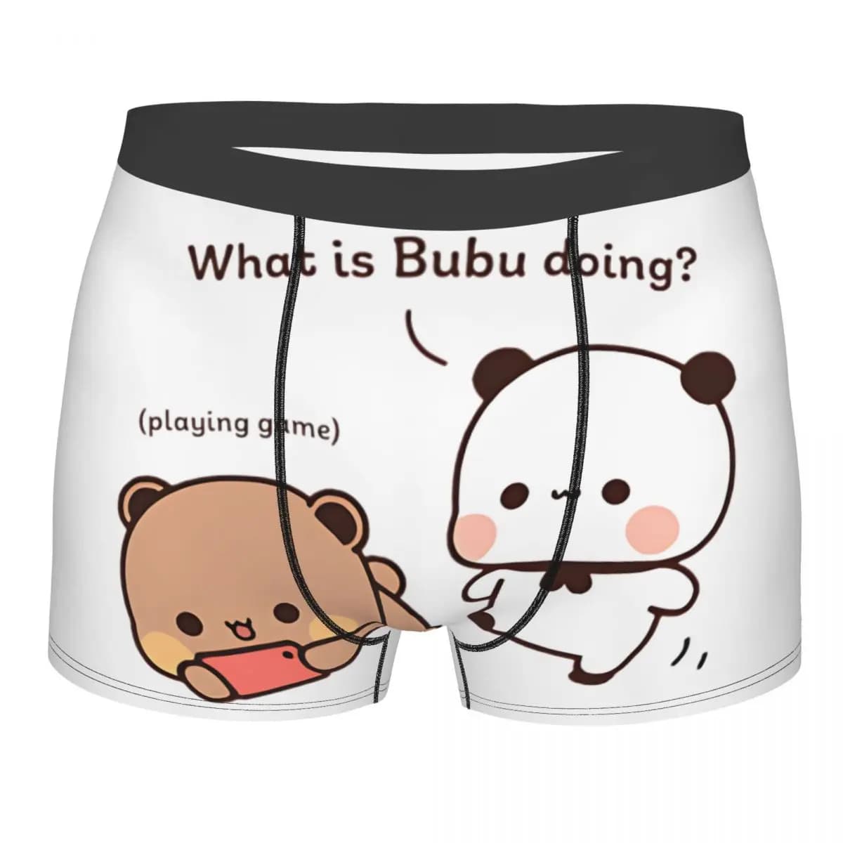 Cool Bubu Dudu Panda e Brownie Bear Couple Boxers Shorts Mutande da uomo traspiranti
