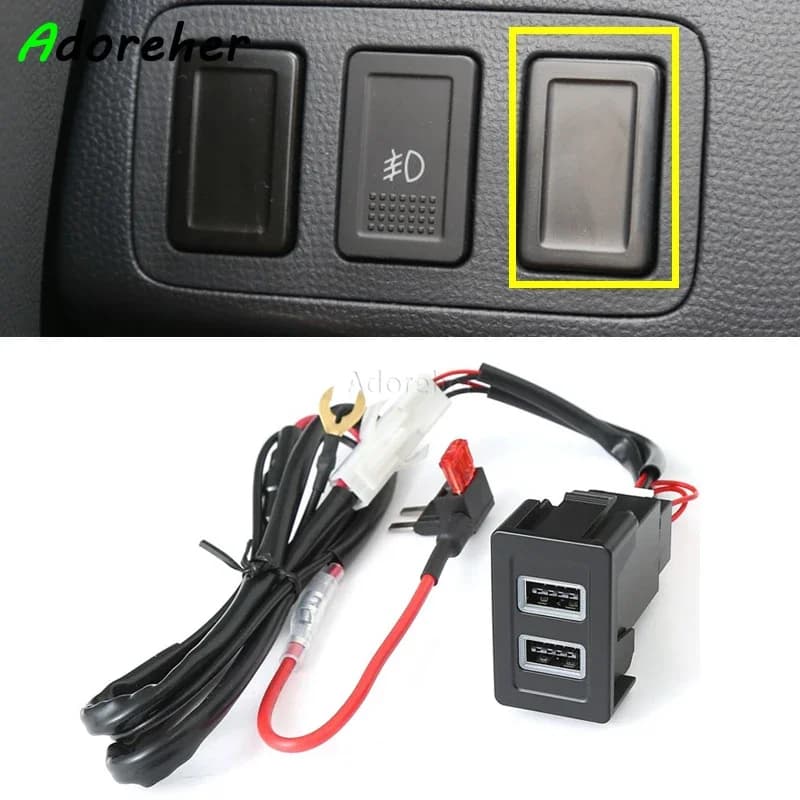 Charger for modified car Fast charger QC3.0 Type-c Audio interface adapter USB socket interface Use for Suzuki SX4