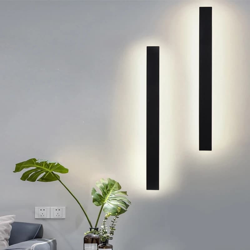 Lampada da parete moderna a linea LED 40CM 15W AC220V Comodino Soggiorno Sfondo Corridoio Scala Portico Lampada a striscia lunga Sconce Decorazioni per la casa