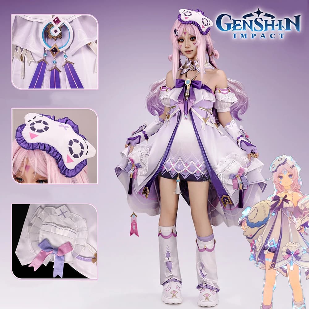 Game Genshin Impact Citlali Cosplay Costume Women Purple Dress Stage Lolita Uniform Masquerade Carnival Clothes Outfits