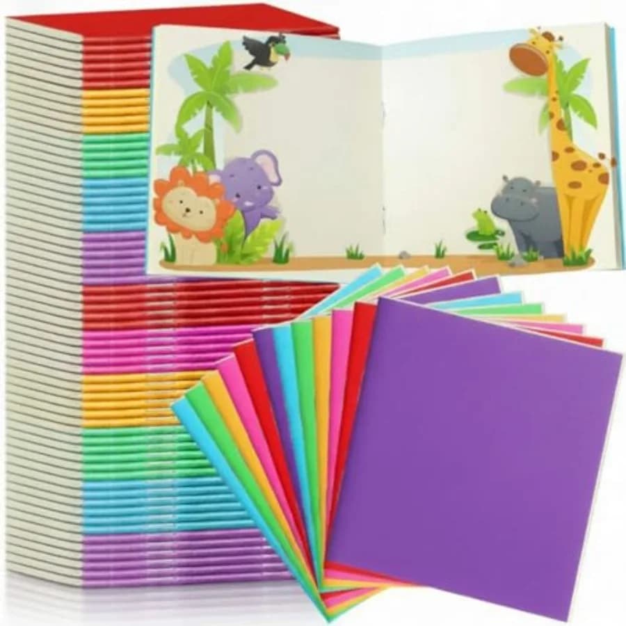 150 Pack Mini Notebooks Bulk Small Blank Pocket Notepad for 4 x 4 Inch Unlined Journals Sketchbooks Students Gifts School Party