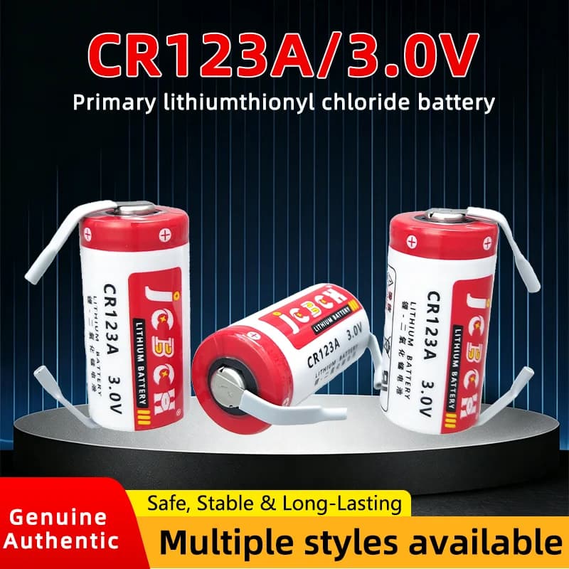 JCBCH CR123A Lithium battery 3V intelligent water meter smoke alarm camera patrol stick GPS positioning device gas detector