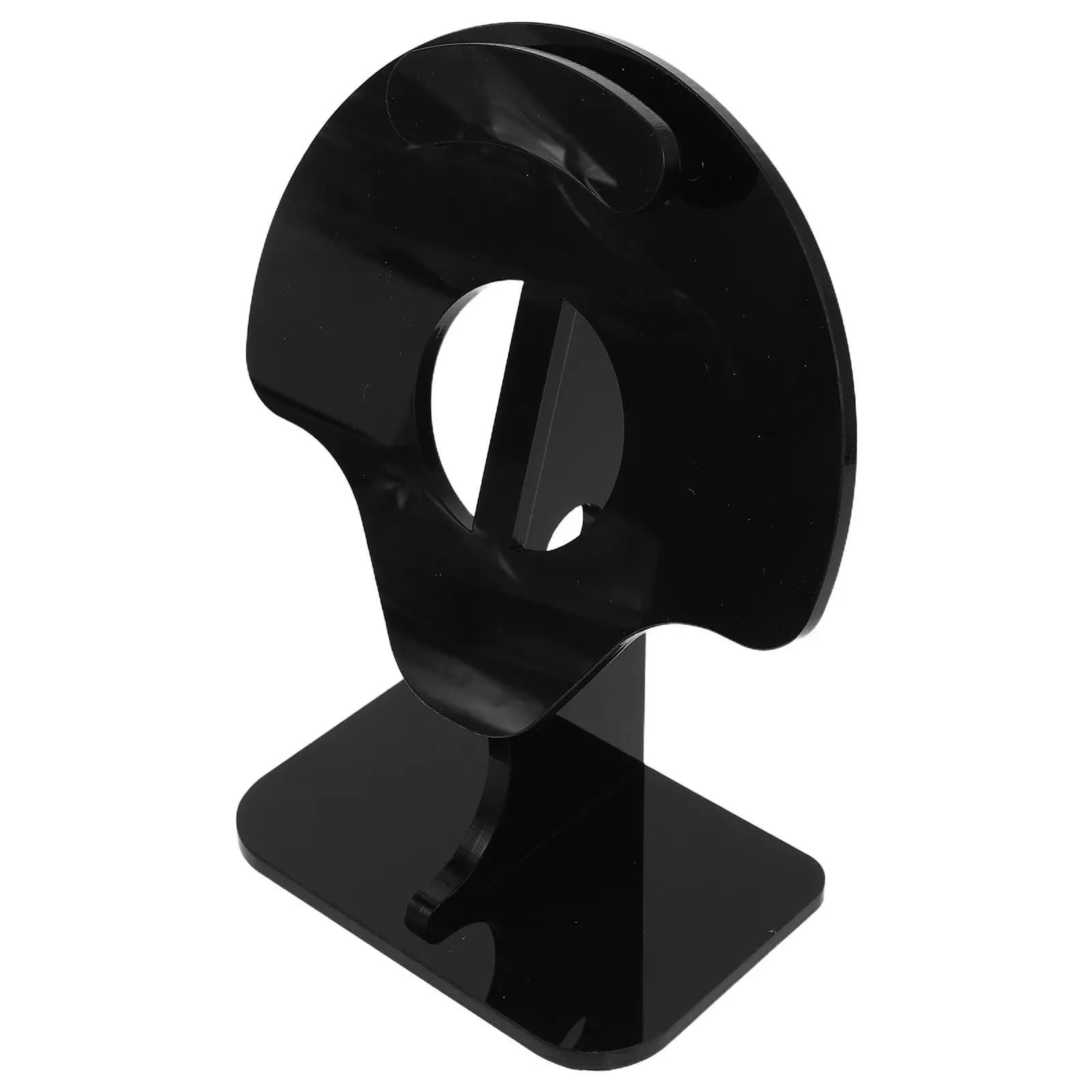 Acrylic Headphone Stand for Desk Retro Ergonomic Arc Design Space-Saving Headset Holder for Over-Ear Wireless Gaming Office Pc