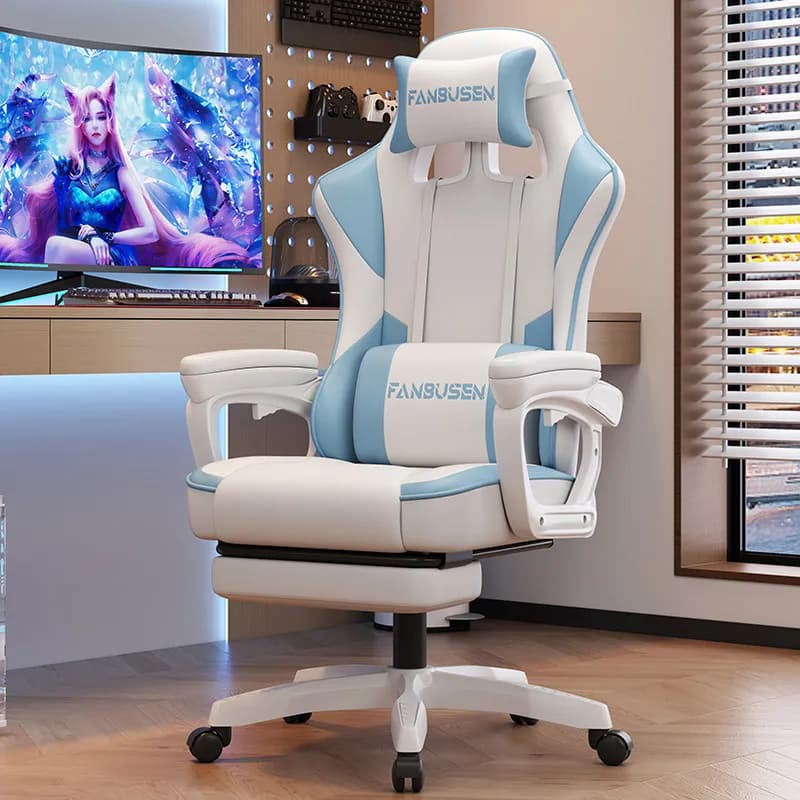 Sedia da Gaming per Esports, Sedia da Computer per Casa, Comoda Sedia Ergonomica Reclinabile per Dormitorio con Schienale Regolabile