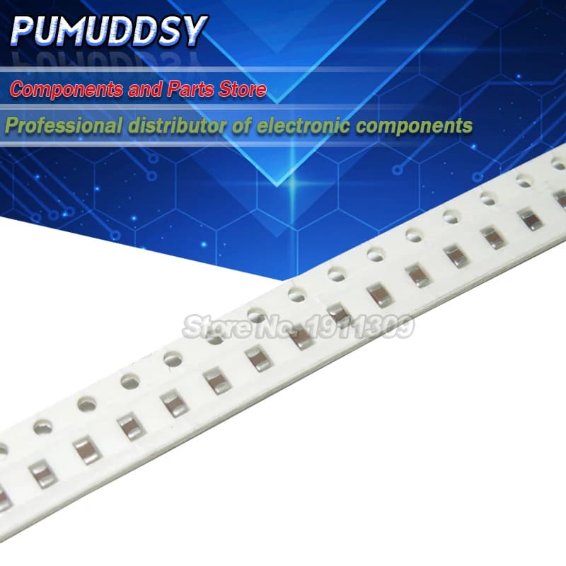 100PCS 100nF X7R Errore di 10% 50V 0805 0.1UF 104 SMD Spessore di Chip Pellicola Multistrato Condensatore Ceramico