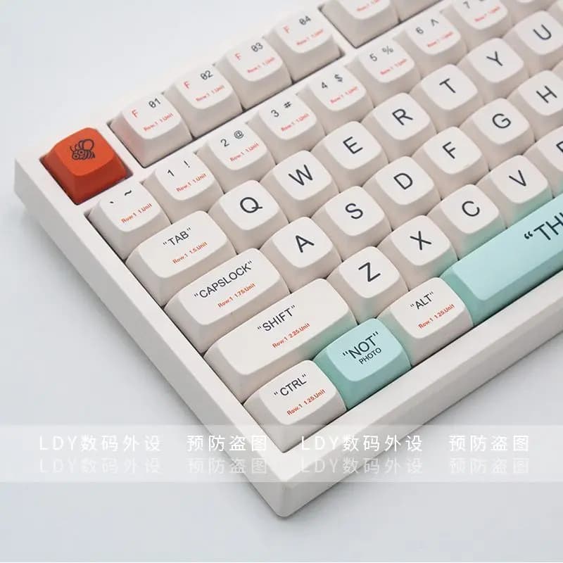 High-end mechanical keyboard keycaps custom keycap-135 key pbt hot sublimation XDA small full set 61 68 75 87 98 104 108key