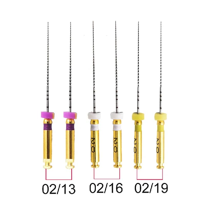 6pcs Teeth whitening dental instrument endo rotary endodontic path dentistry files 25mm dental endo motor files instrument tools