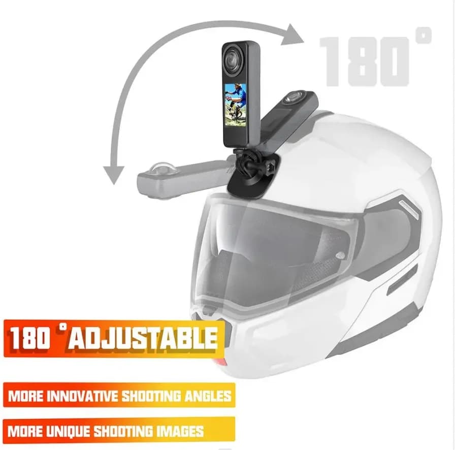 Adjustable flexible fixed base for action camera accessories for curved flat supports for motorcycle helmet for sports camera Insta360/Gopro/DJI