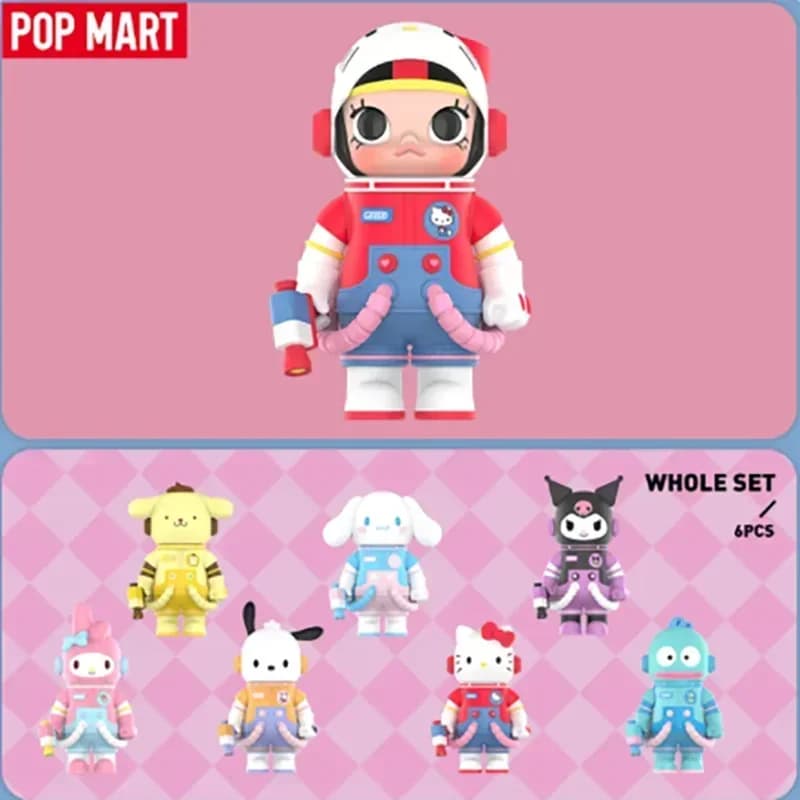 POPMART MEGA SPACE MOLLY 400% Sanrio Characters Series Cute Anime Figure Blind Box Collectible Doll Ornaments Gift