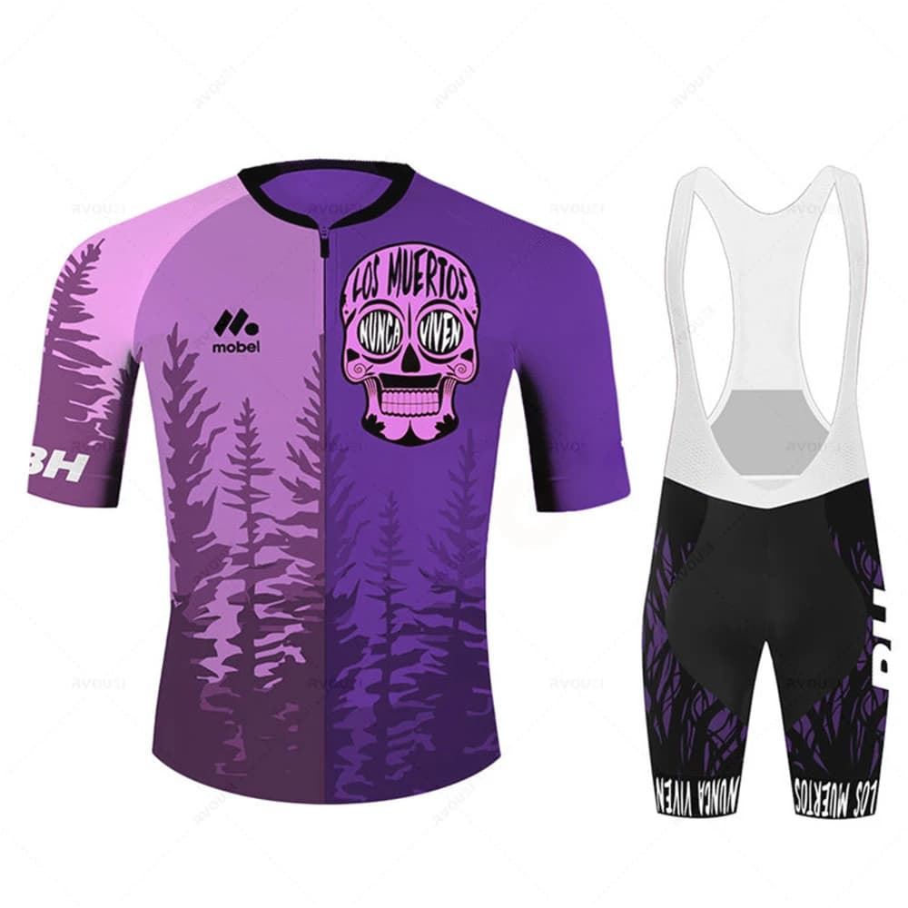 New Set Knitwear Summer Cycling Road Team 2026 Clothing Bicycle Short Sleeve Shorts with Bretelle MTB Mallot Cycling Man Upper