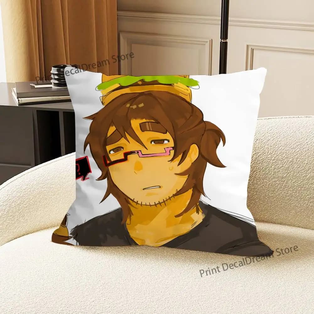 007n7 Fanart Printed Pillow Cover Cushion Case Simple Sofa Pillow Case No Pillow Core