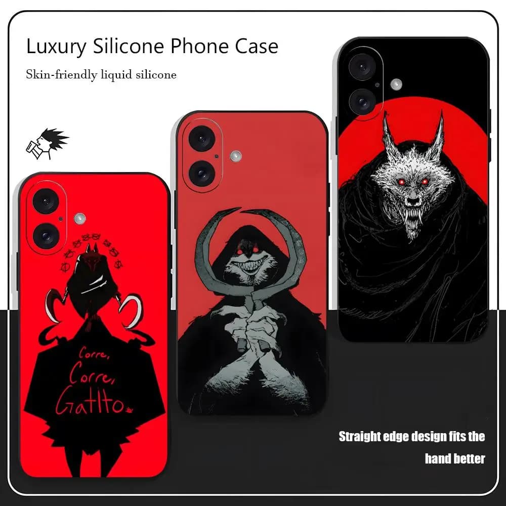 Cat in Boots Film Dead Phone Case For iPhone 17 15 14 13 12 XR XS 8 Plus Mini Pro Max Soft Black Shock Cover