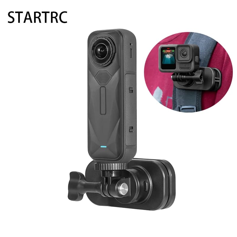 Clip magnetica per zaino STARTRC a sgancio rapido 360 ° Gli accessori per il montaggio su cintura a spalla ruotano per la fotocamera Dji Action Poctket Thumb