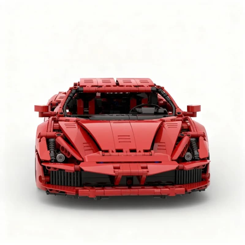 2025pcs MOC Ferraried 488 GTB Technical Model Building Blocks Christmas Gift Toy Construction Art Creative Collection Display