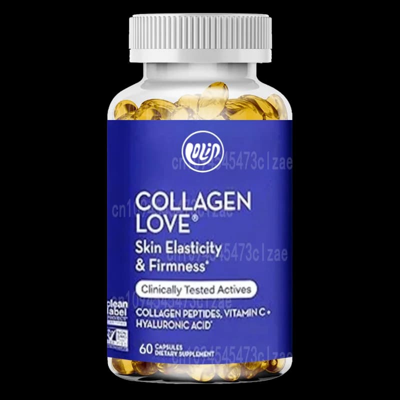 Collagen supplement: contains hyaluronic acid and vitamin C to support hard skin and help to minimize noticeable signs of aging