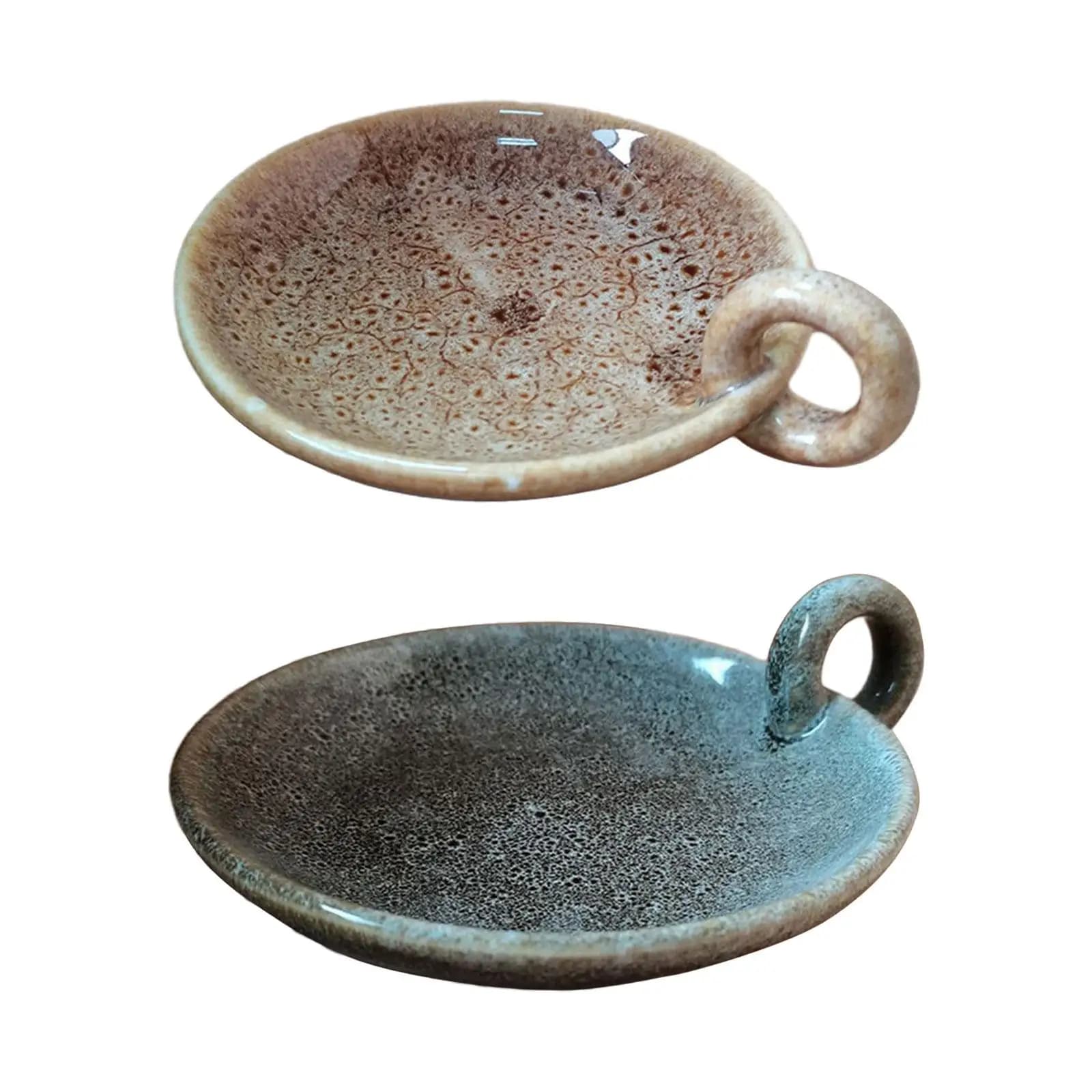 Portacandele in ceramica con manico portacandele centrotavola candeliere per la sala da pranzo della casa del mantello del Festival della festa di natale
