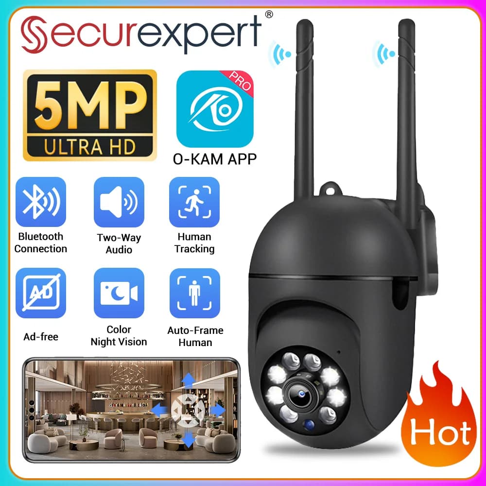 1/2/4 Telecamere di Sicurezza Wireless HD WiFi per Interni con Visione Notturna, Telecamera di Sorveglianza Wireless per Esterni, Baby Monitor, Telecamera CCTV