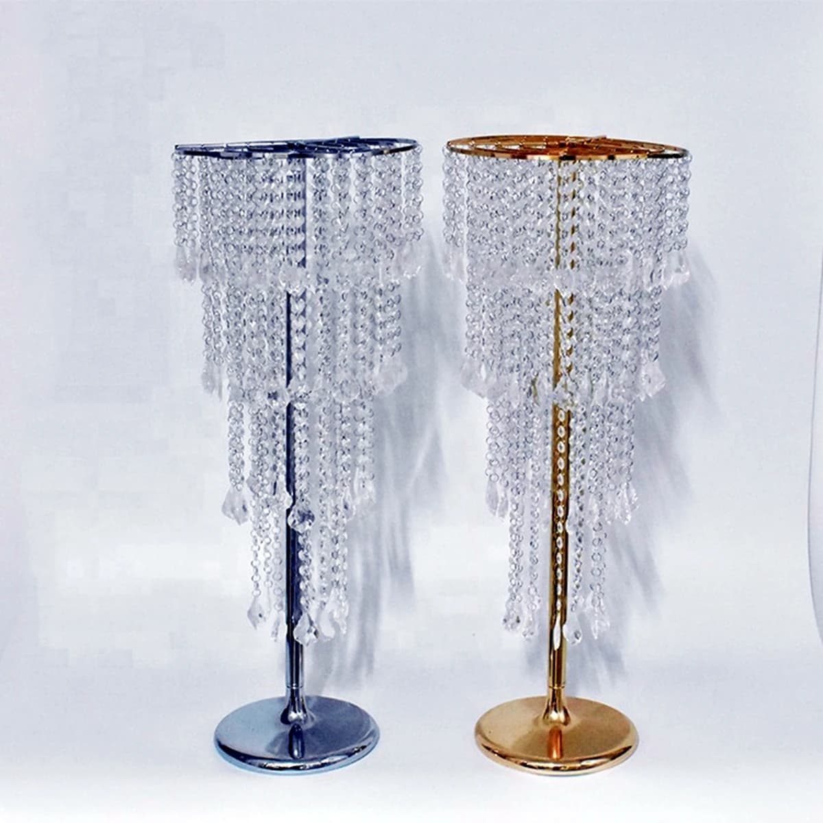5pcs10pcs) 120cm/100cm) Portafiori in cristallo Centrotavola per matrimoni Decorazione da tavola Portacandele alto per decorazioni per matrimoni per feste2958
