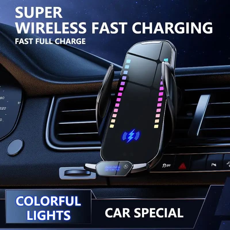 Supporto per telefono per auto Ritmo intelligente Ricarica wireless Onda sonora Salto Sensore a infrarossi Forniture per auto Supporto per navigazione GPS