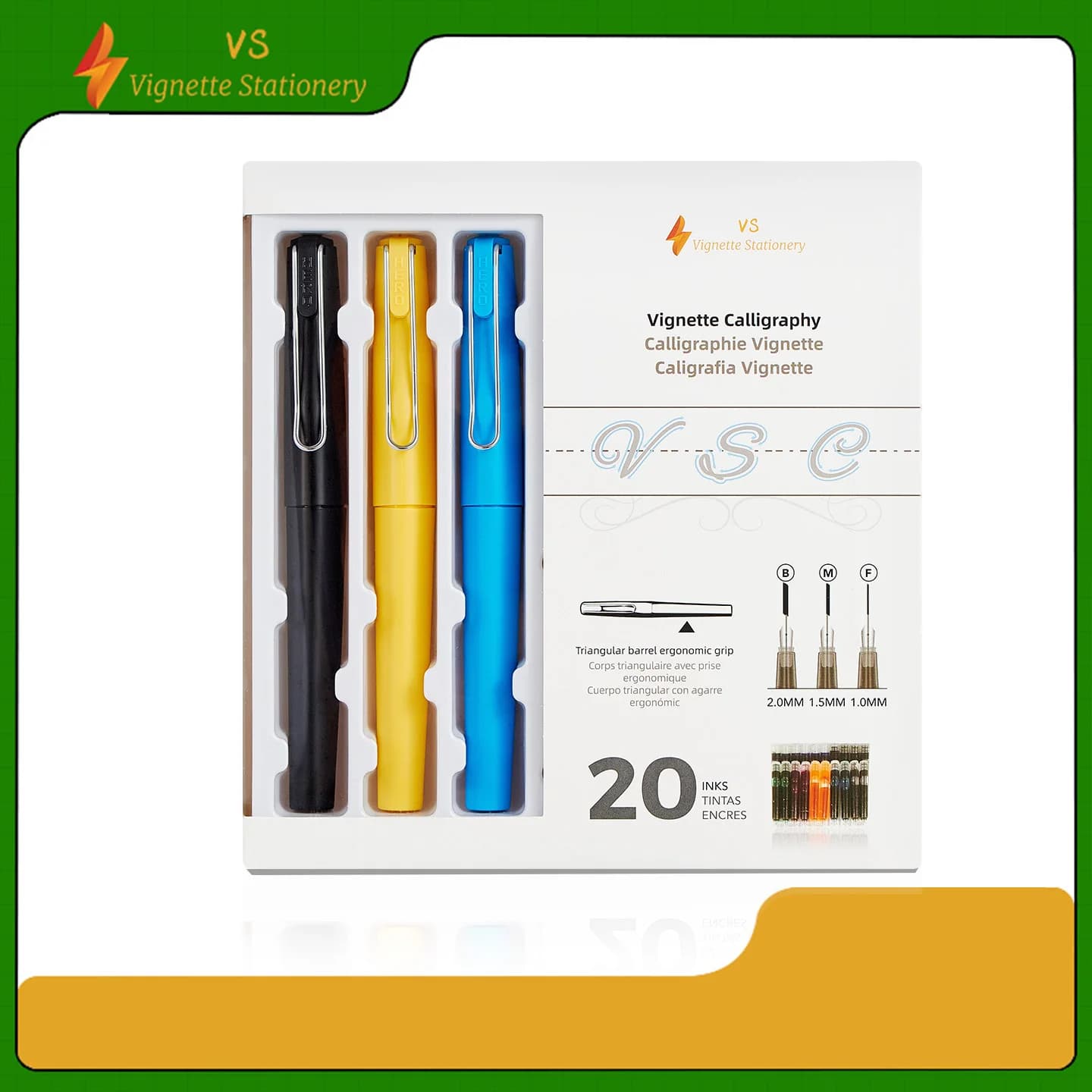 Vignette Stationery Calligraphy Pen Set
