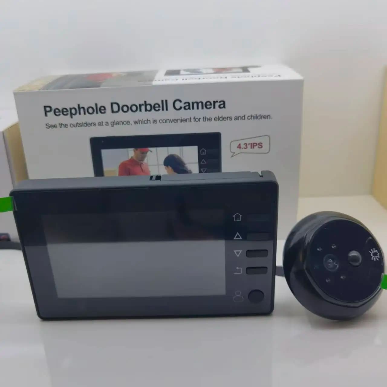 Spioncino Digitale con Telecamera e Display HD da 4.3 Pollici, Videocitofono con Telecamera Megapixel, Monitor PIR e Visione Notturna