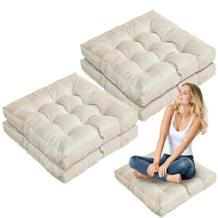 Floor Pillow Cushions Large Round Square Large Meditation Floor Pillow for Classroom Adult Meditation Picnic Party Seating Lear
