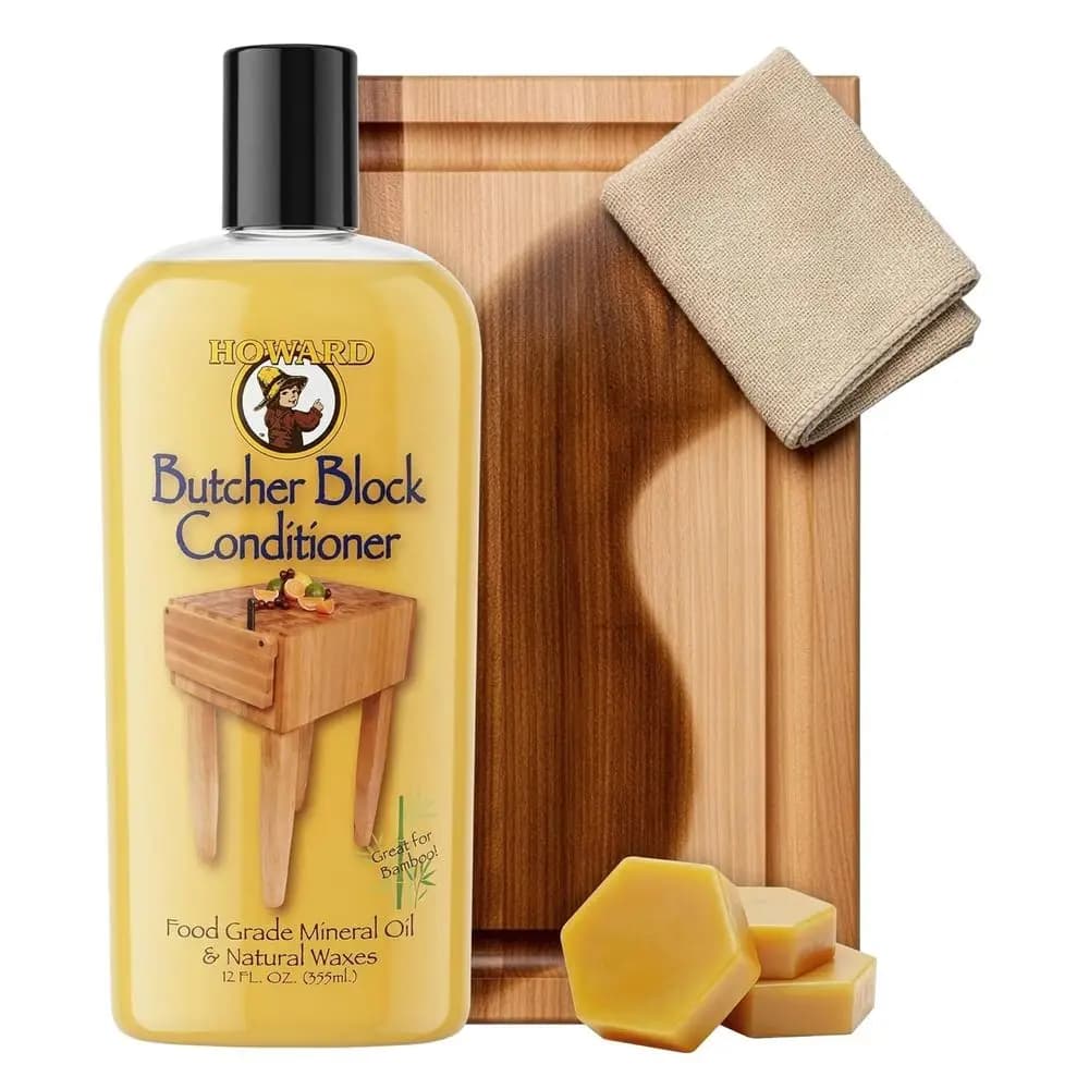 Wood Conditioner and Mineral Oil for Premium Cutting Boards, 12 oz - Superior Wood Maintenance