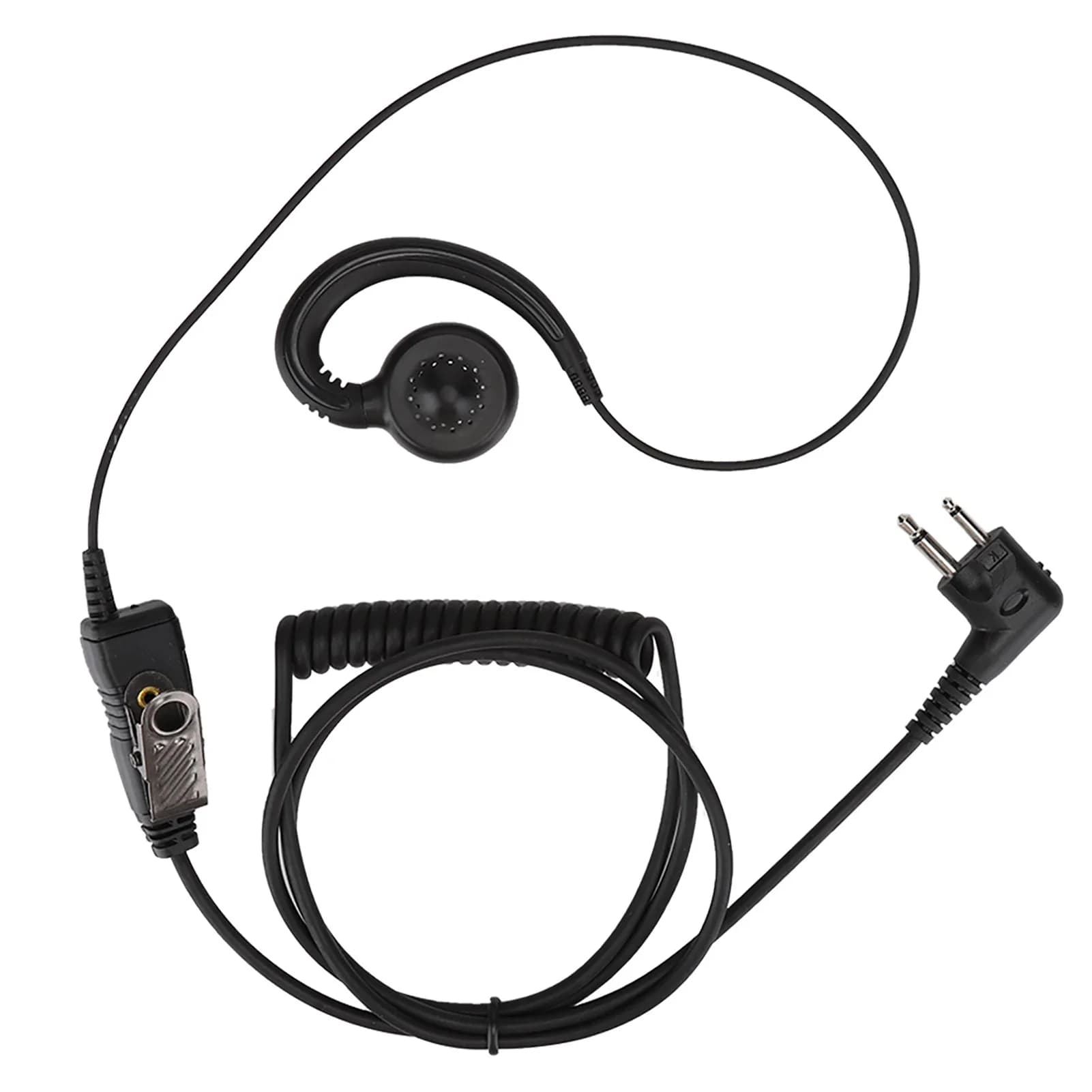 Auricolare radio bidirezionale per Motorola Yaesu Walkie Talkie Auricolare AEH3000-M1A Walkie Talkie Radio bidirezionale Nero Auricolare Microfono