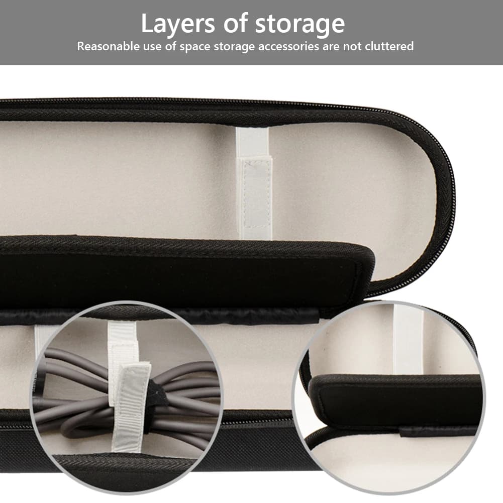 EVA Hard Travel Case Shockproof Portable Travel Storage Bag Anti-Scratch Zipper Bags for Airstrait HT01 Hair Straightener