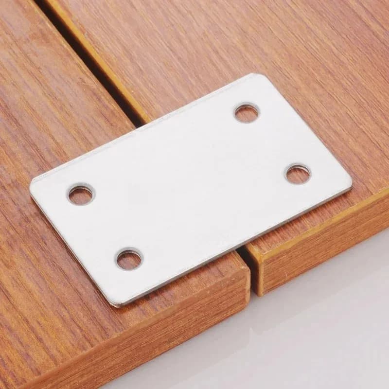 Woodworking Joinery Fasteners - 10Pcs Stainless Steel Angle Code Fixing Bracket, Iron Plate Furniture Quick Links