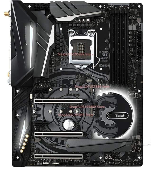 Scheda Madre ASRock Z390 Taichi per Gaming, 1151 Pin, Overclocking, Formato Grande
