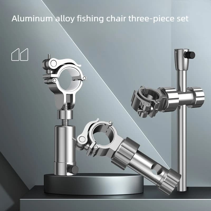 Universal Fishing Chair Parts Rod Rest Umbrella Holder Light Tray Bait Pan Net Stand 3Pcs Kit Rust Resistant Durable for Angler