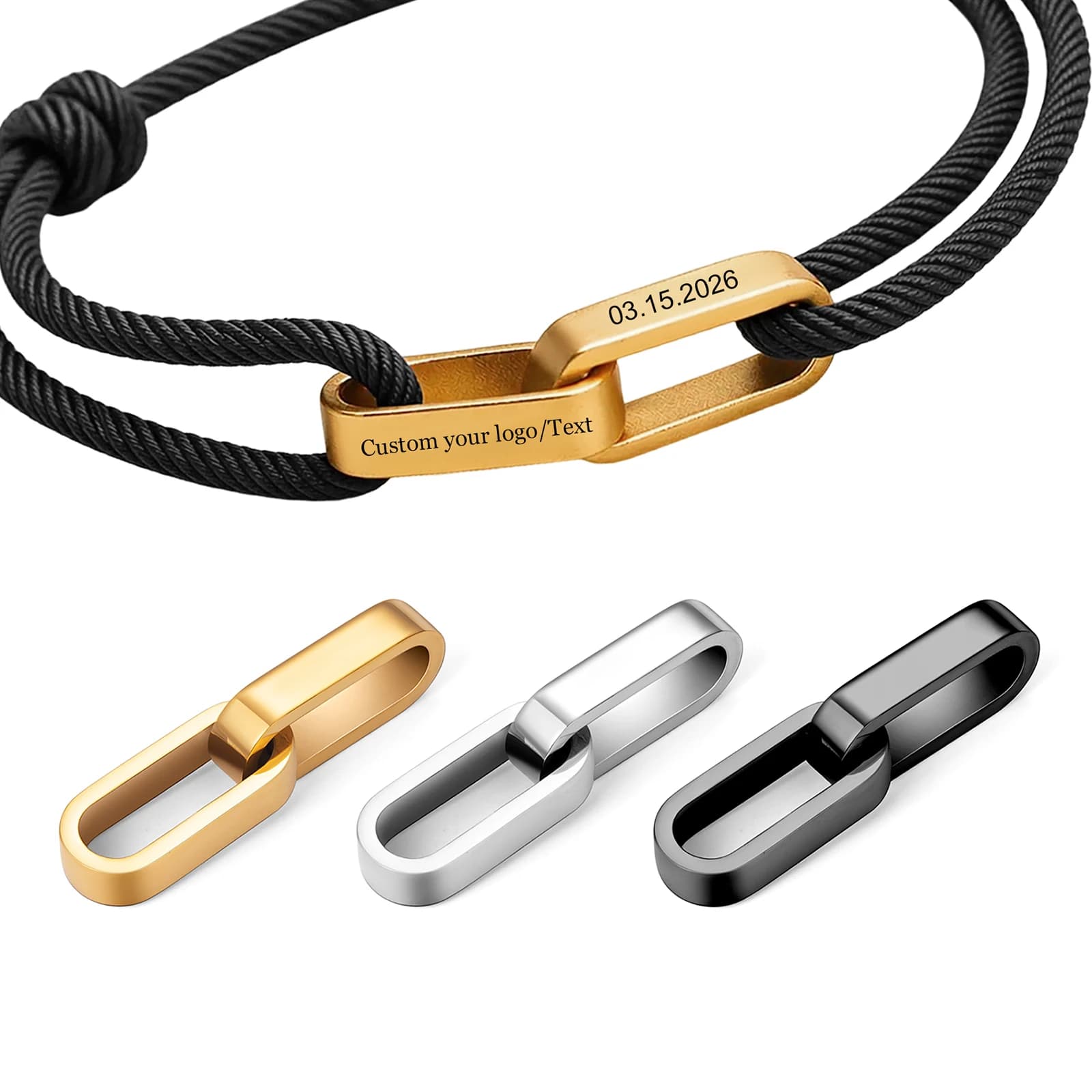2Pcs Polishing Stainless Steel Double Connecting Buckles Fits Bracelets Necklaces DIY Jewelry Making Clasp Accessories Wholesale