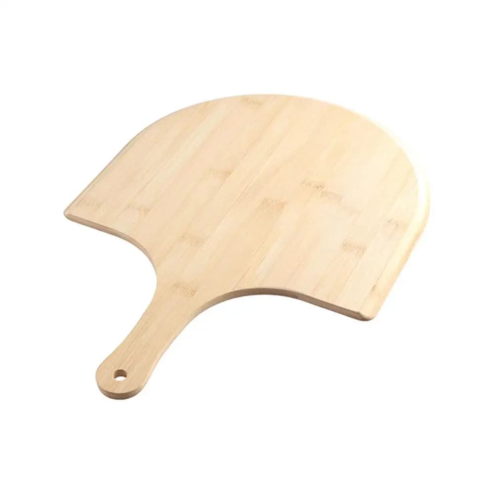 Smooth Long Handle Pizza Peel Durable Bamboo Wood Bamboo Pizza Cutting Board Easy Storage Nonstick Cheese Serving Tray Pie