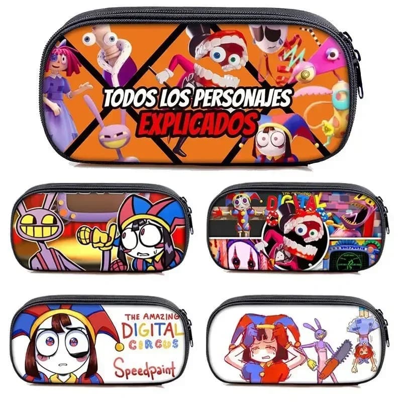 The Amazing Digital Circus Pomni Pencil Case School Pen Bag forniture borsa porta cancelleria ragazzi ragazze festa di compleanno regalo