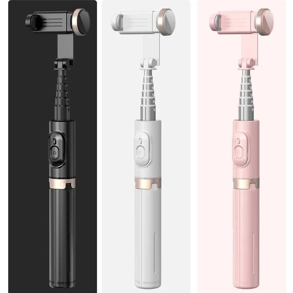 Treppiede per selfie stick wireless Bluetooth Asta per selfie regolata in lega di alluminio con supporto per telefono per iPhone 14 13 12 XS Samsung