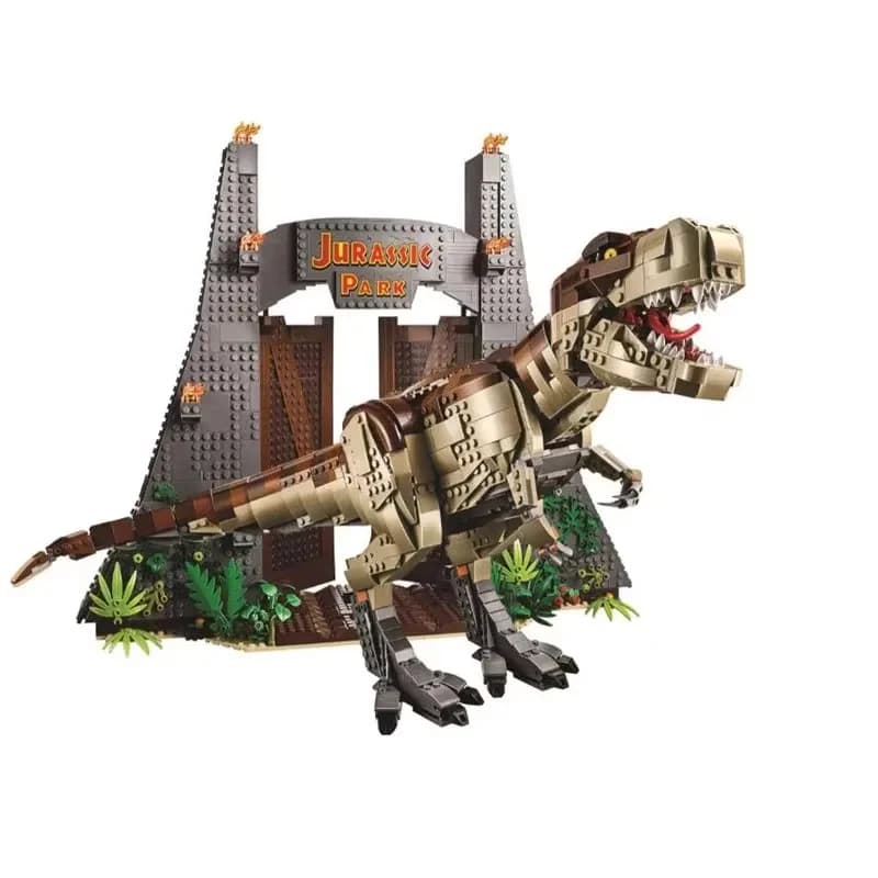 3120pcs Rex Roaring Dinosaur Large Model Ornament Adult High Difficulty Assembly Building Block Toy Birthday Gift 75936