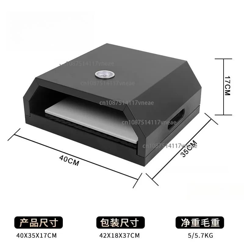 Portable Stainless Steel Pizza Oven with Pizza Stone, Outdoor Oven for Pizza & Bread Baking