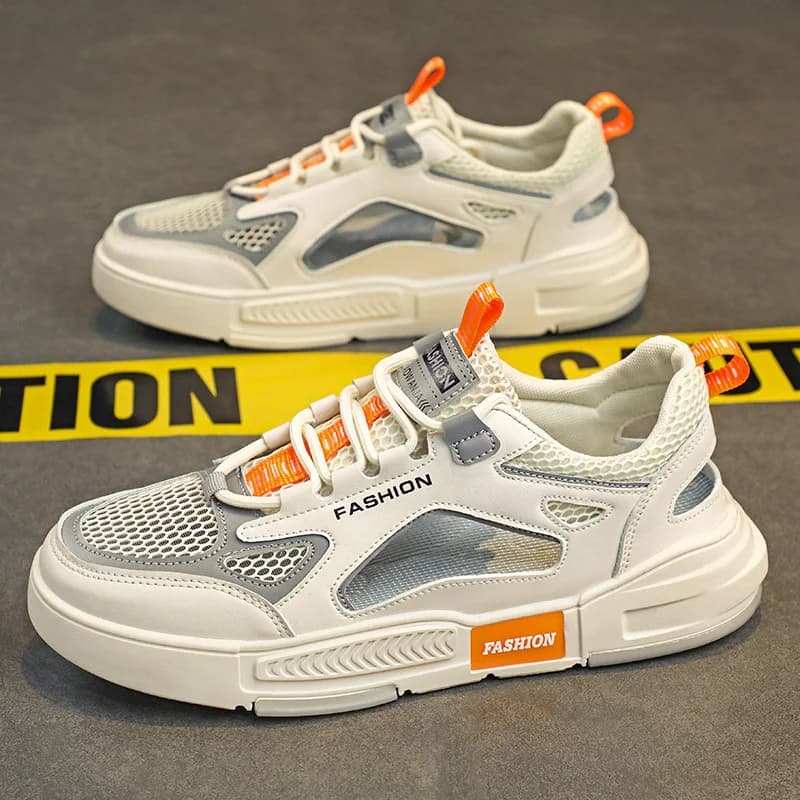 Men's Summer Sandals Breathable Mesh Anti-slip Wear-resistant Driving Sports Water-soaking Beach Hole Shoes Slip-On Sandals