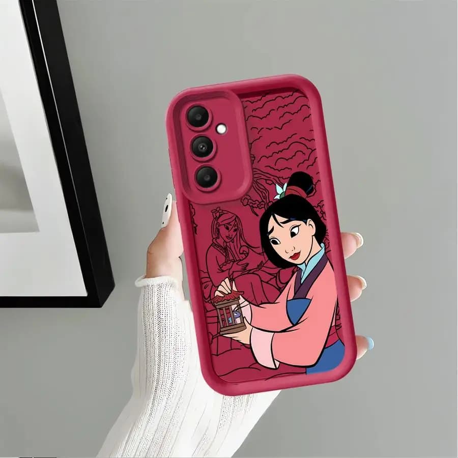 Cover per telefono Cartoon Disney Hua Mulan per Samsung Galaxy A24 A73 A56 A21s A54 A36 A25 A26 A32 A35 A52 A55 A22