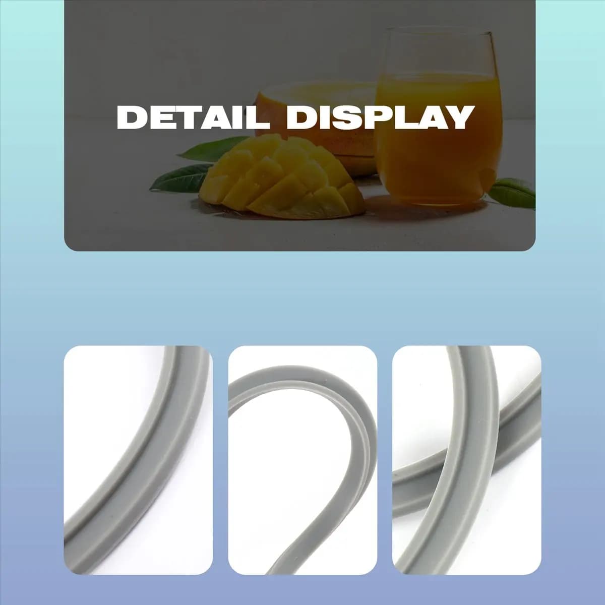 Replacement gasket T33C with lip for blender part, part compatible with 2 pcs fast blender