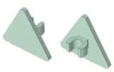 *TRIANGULAR SIGN* D069 20 pcs DIY enlighten block brick part No. 65676 Compatible With Other brand
