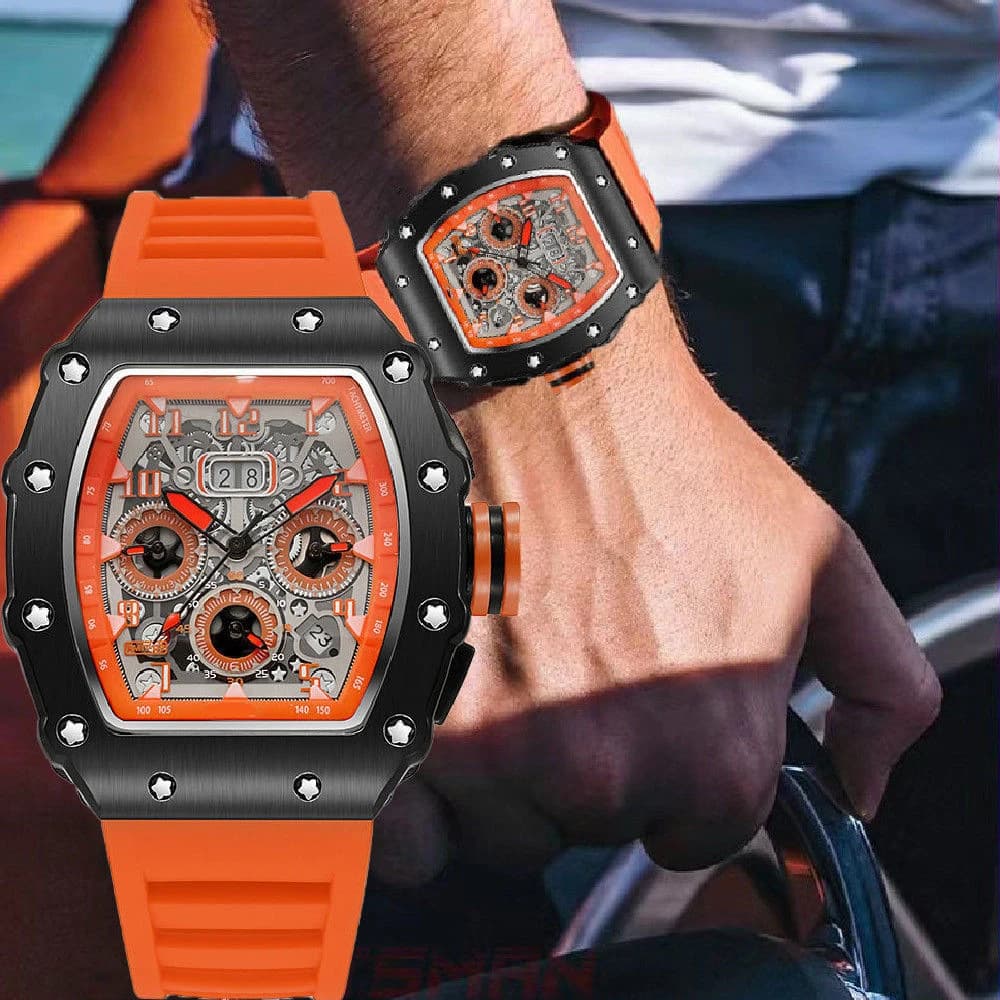 Luxury Men's Quartz Wrist Watch Design Cable Trend No Machine Men's Automatic Luminous Quartz Cable Waterproof For Men