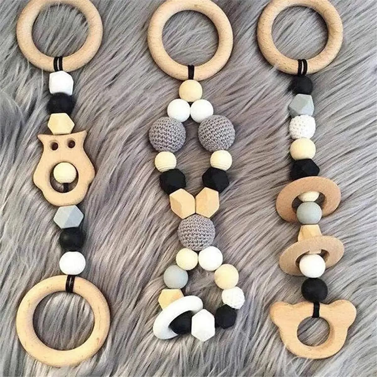 Unfinished Wooden Rings for Crafts, 75mm Natural Solid Wood Rings for DIY Macrame and Jewelry 20PCS