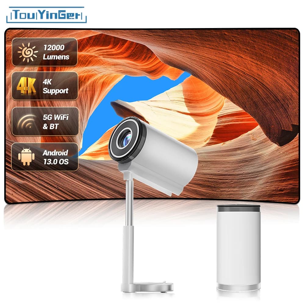 Touyinger X9 pro Mini Proiettore intelligente nativo 1080P 4K Android 13 Video WiFi Bluetooth Proiettore home theater